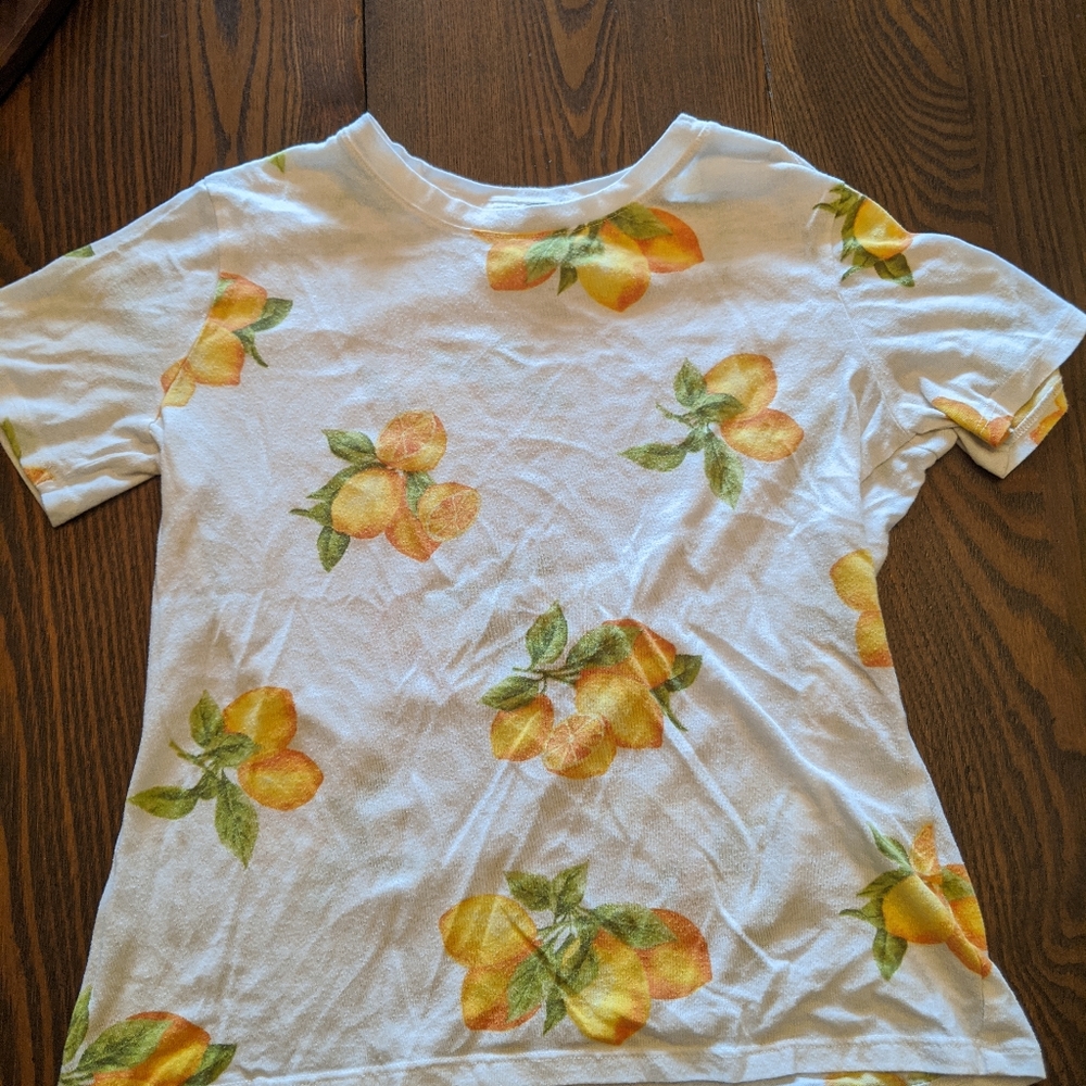 Forever 21 lemon shirt